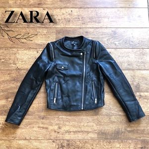 ZARA Faux Leather Jacket 🌟